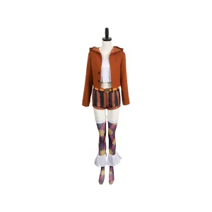 One Piece Jewelry Bonney Cosplay Brown Suit Costume Outfits Halloween Carnival Suit