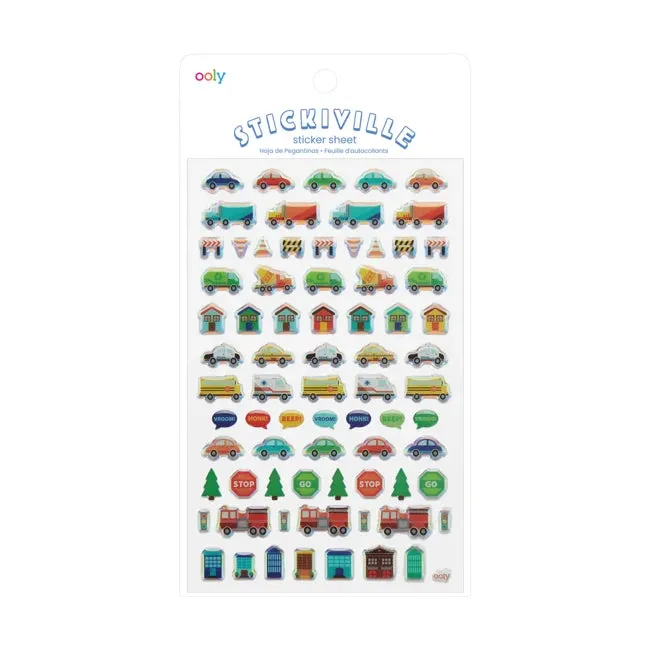 Ooly Stickiville Skinny - Workin' Wheels