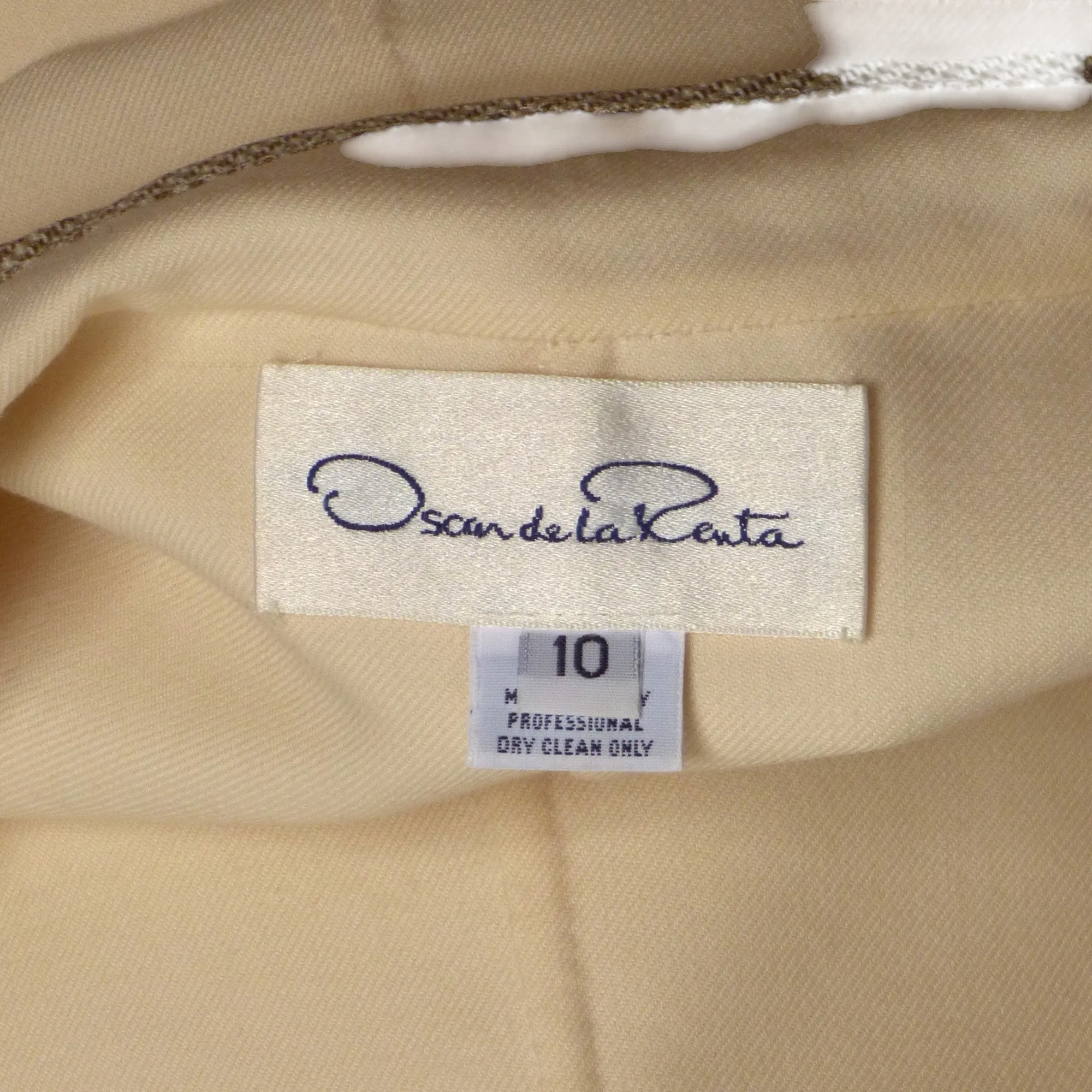 OSCAR DE LA RENTA- 1990s Wool Box Cut Skirt Suit, Size 10