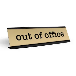 Out Of Office Desk Name Plate