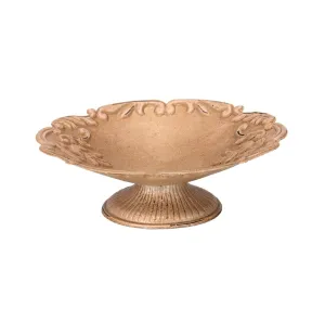 Oval Bowl on Pedestal