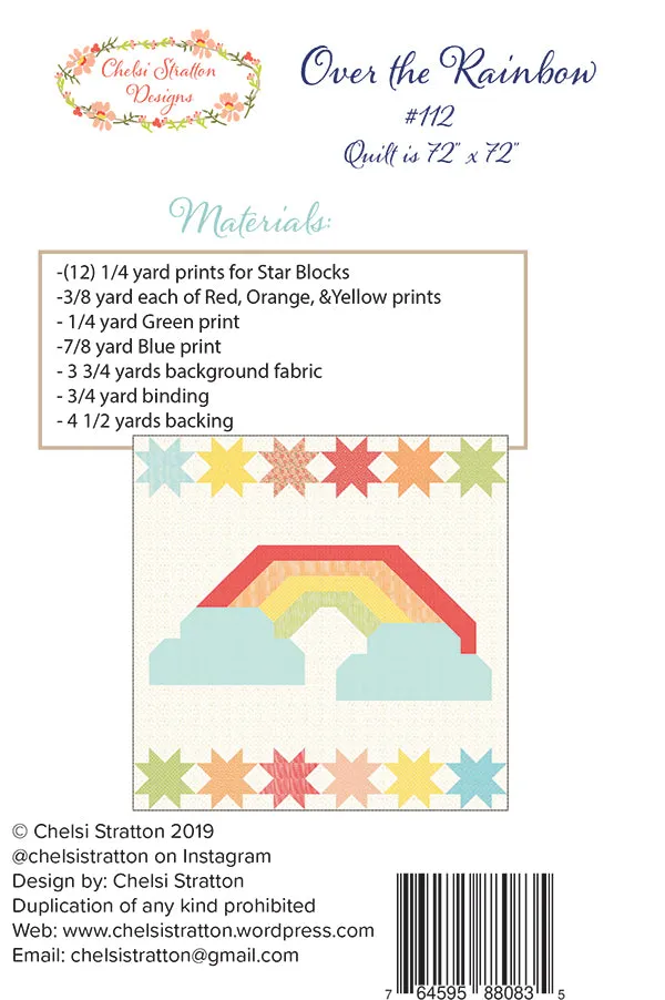 Over The Rainbow Quilt Pattern