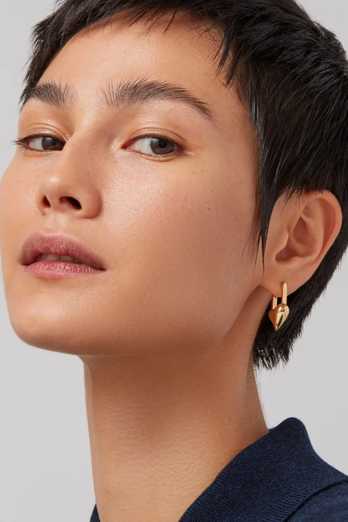 Padlock Heart Earring