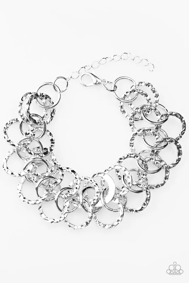 Paparazzi -  Texas BOLD Em - Silver Bracelet