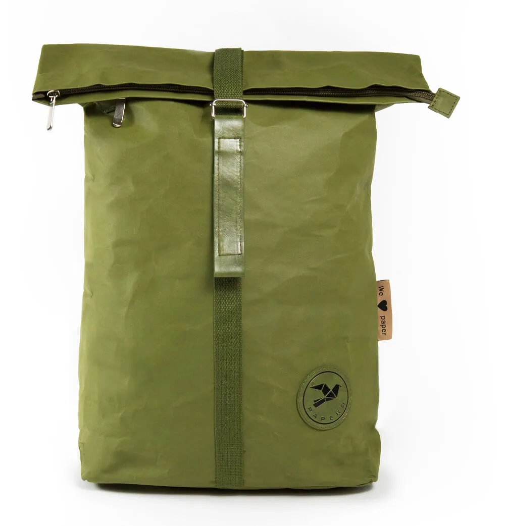 PAPERO Rucksack aus Papier COUGAR 22 L Unisex waschbar, reißfest, wasserfest, nachhaltiger Daypack