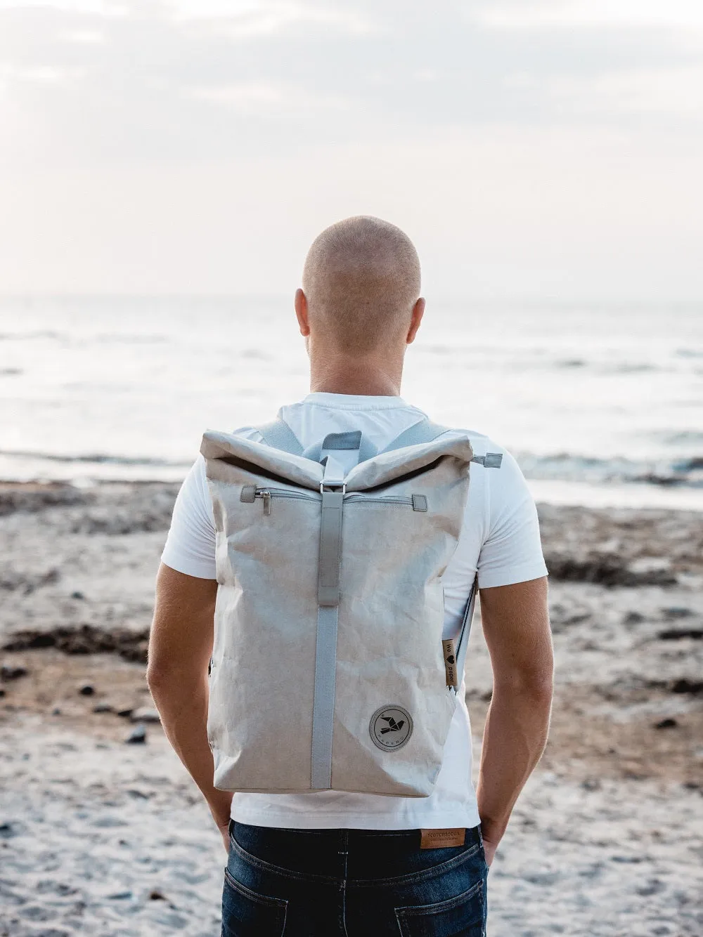 PAPERO Rucksack aus Papier COUGAR 22 L Unisex waschbar, reißfest, wasserfest, nachhaltiger Daypack