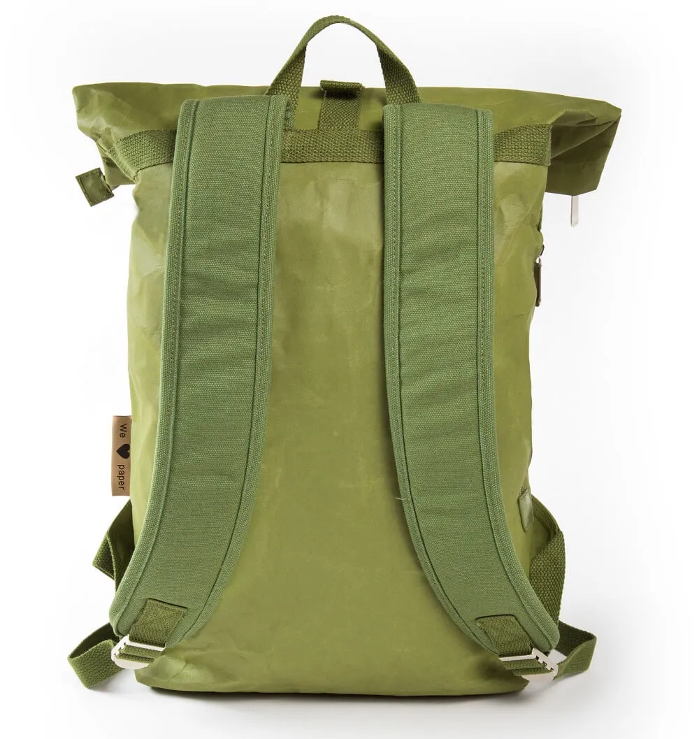 PAPERO Rucksack aus Papier COUGAR 22 L Unisex waschbar, reißfest, wasserfest, nachhaltiger Daypack