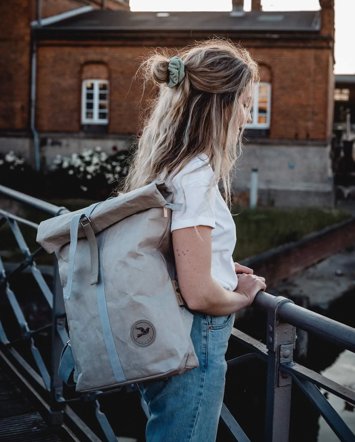 PAPERO Rucksack aus Papier COUGAR 22 L Unisex waschbar, reißfest, wasserfest, nachhaltiger Daypack