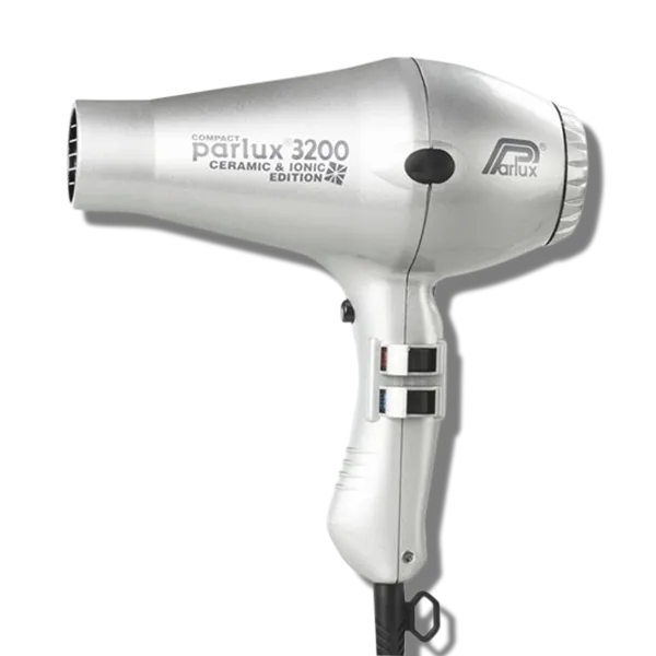 Parlux 3200 Ionic & Ceramic Compact Hair Dryer Silver