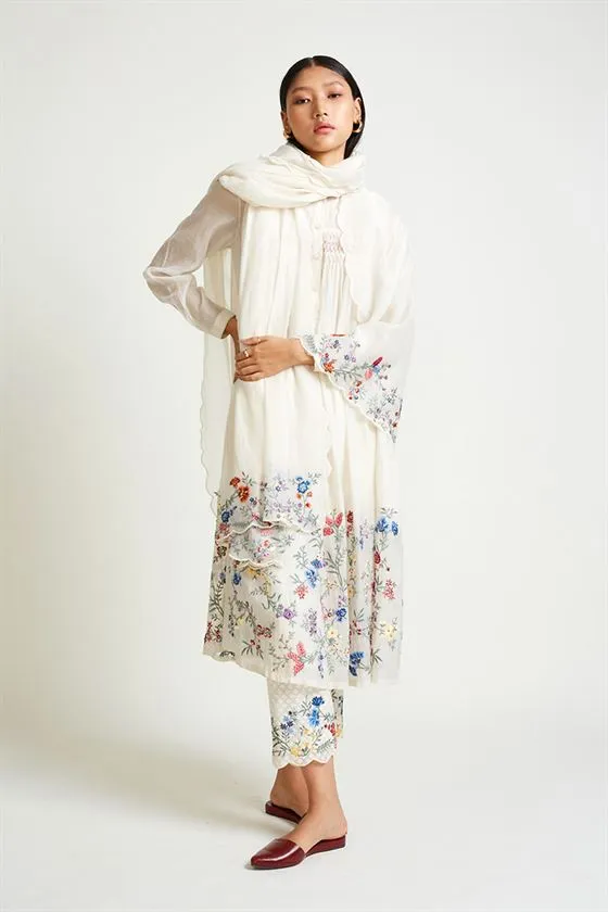 Payal Pratap   -   Rock Garden Aconite Embroidered Dupatta