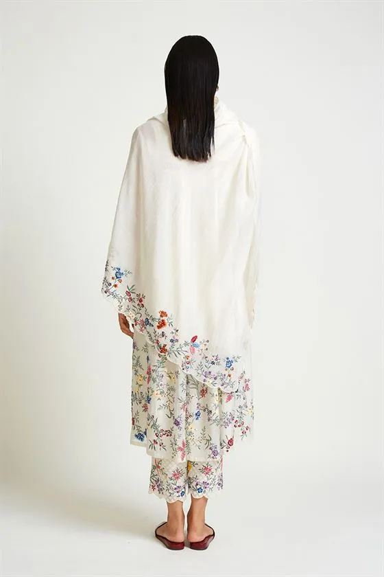 Payal Pratap   -   Rock Garden Aconite Embroidered Dupatta