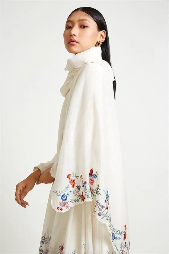 Payal Pratap   -   Rock Garden Aconite Embroidered Dupatta