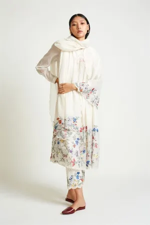 Payal Pratap   -   Rock Garden Aconite Embroidered Dupatta