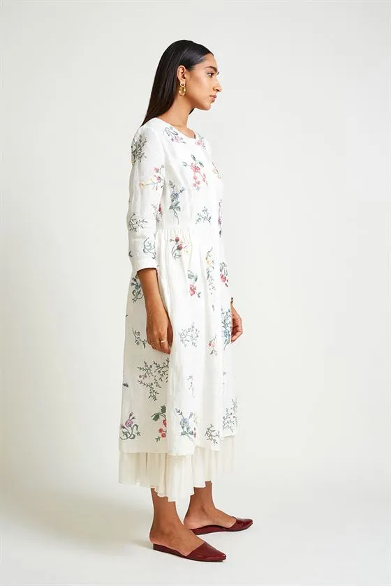 Payal Pratap   -   Rock Garden Jasmine Embroidered Dress with Slip (2pcs)