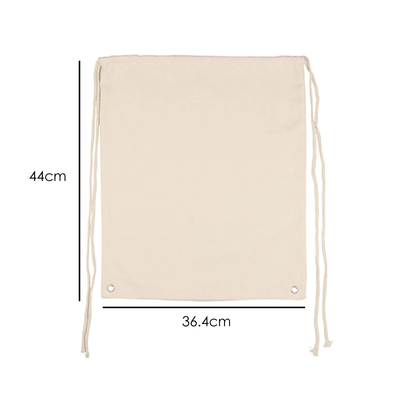 Personalised Canvas Drawstring Backpack with Stylish Text and Flowers Love Message
