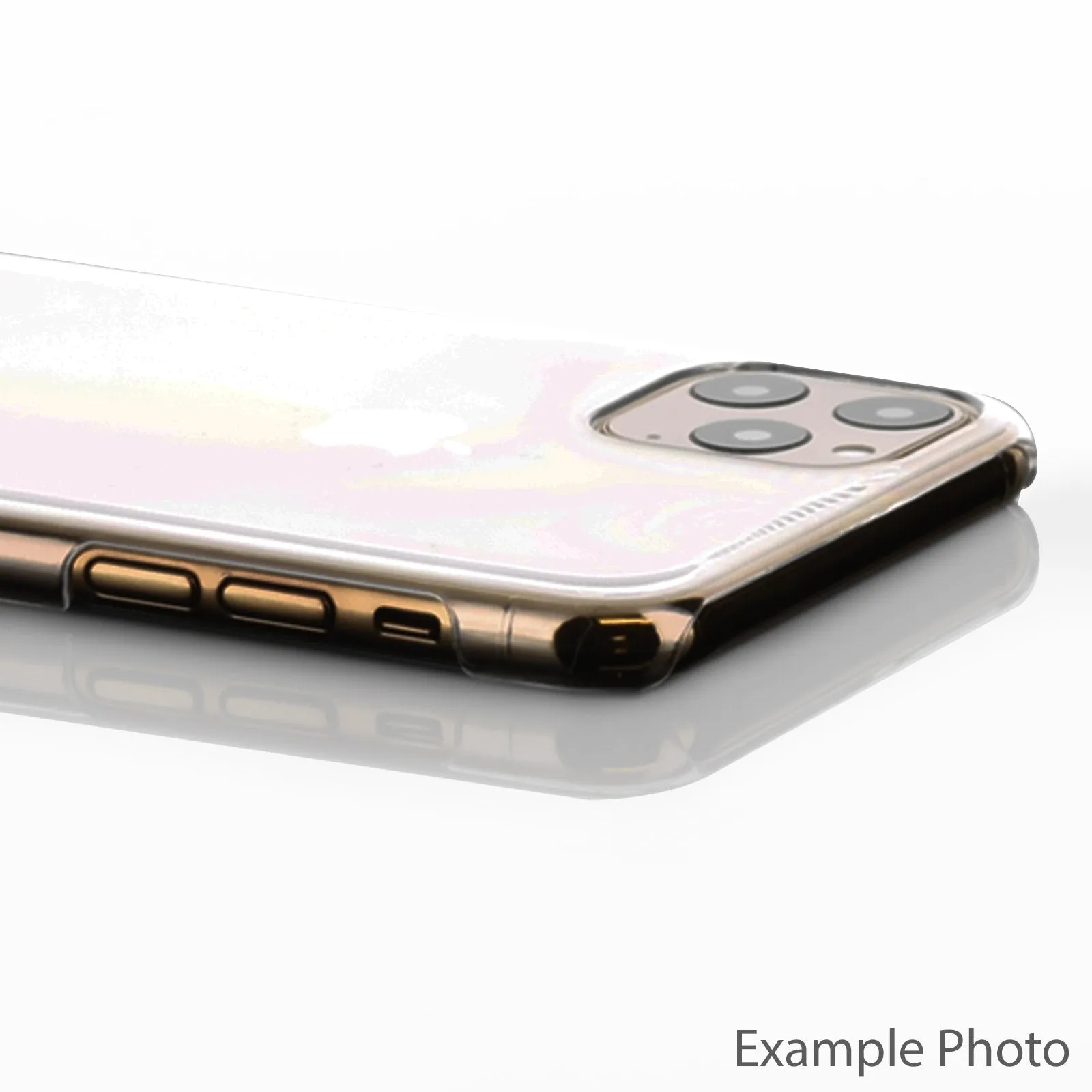 Personalised LG Phone Hard Case with Gold Monogram and Stylish Text on Patterned Grey Marble