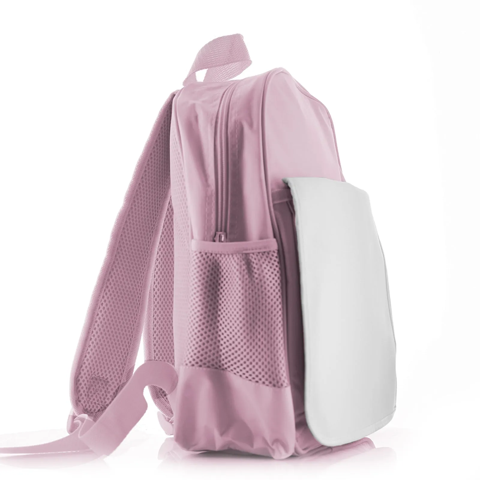 Personalised School Bag with Welcoming Text and Relaxing Mum and Baby Hippos