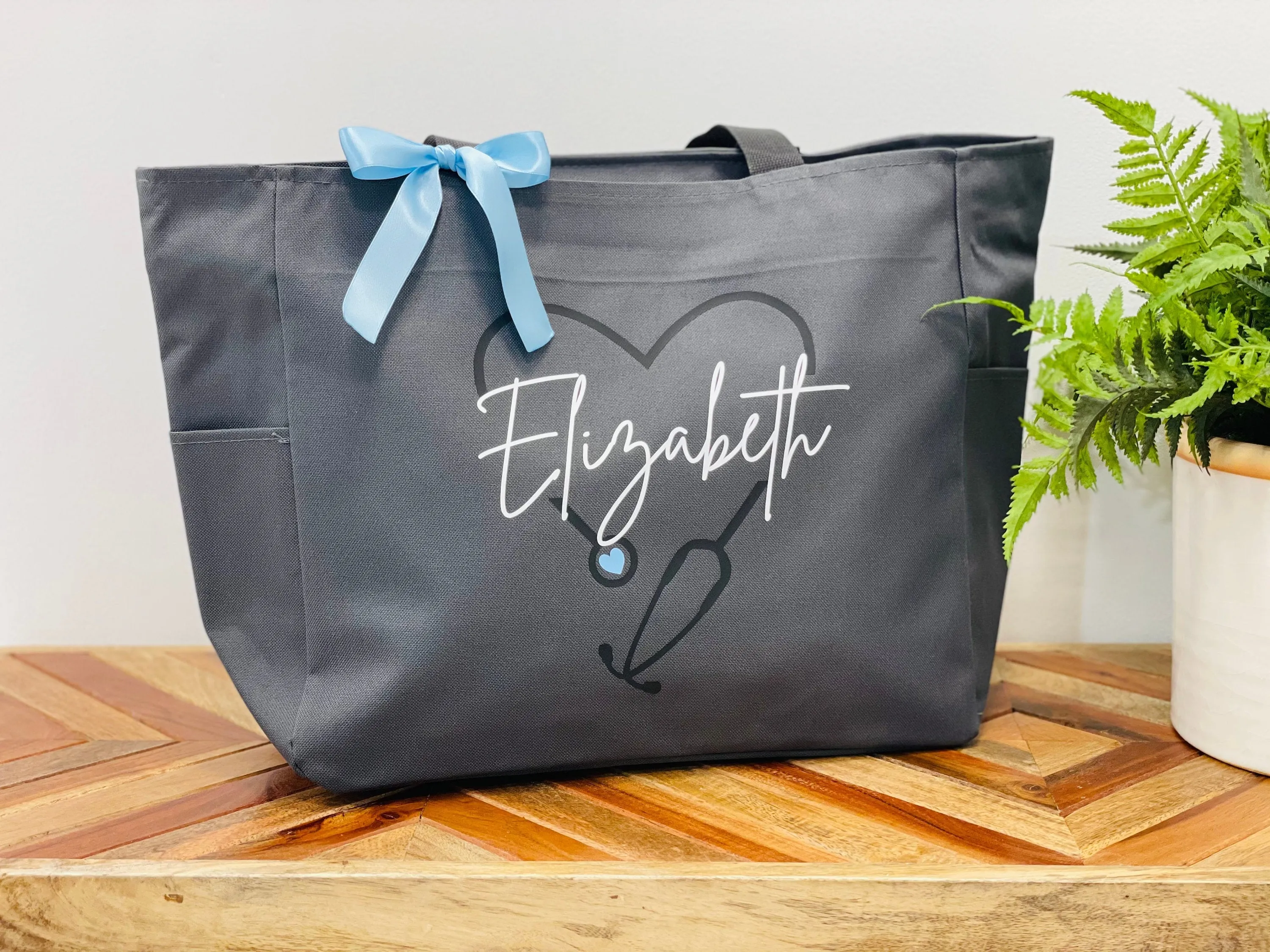 Personalized Nurse Tote Bag for Graduation or Doctor Gifts