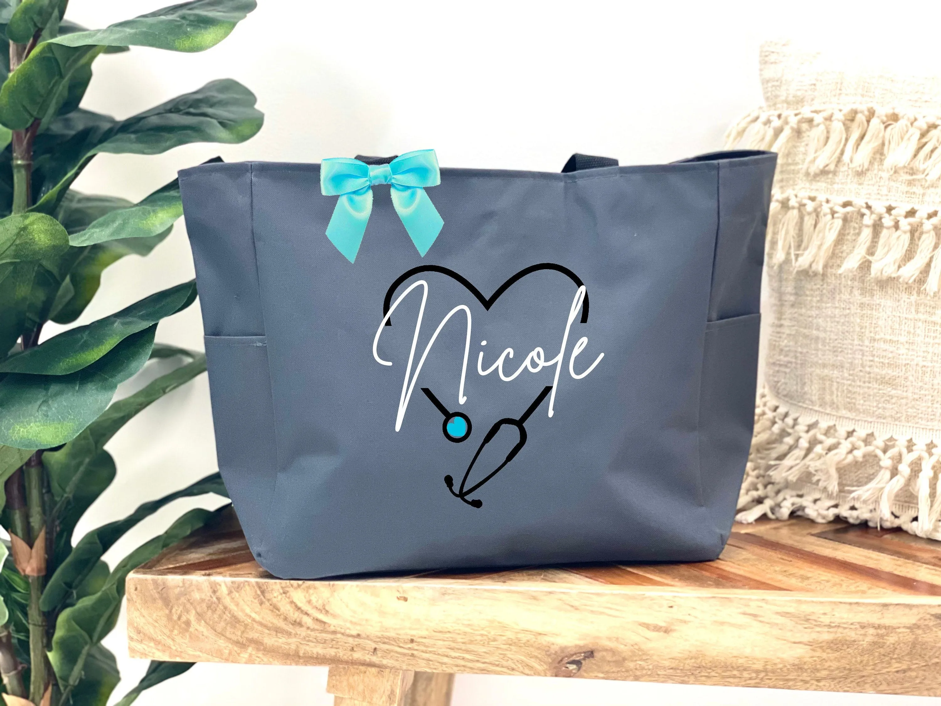 Personalized Nurse Tote Bag for Graduation or Doctor Gifts