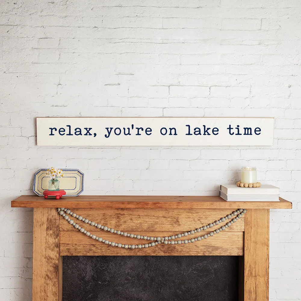 Personalized Relax Barn Wood Sign