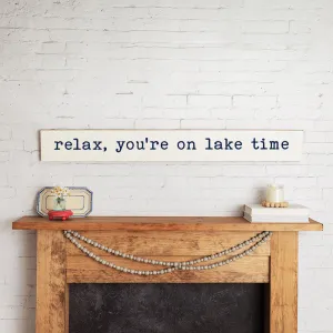 Personalized Relax Barn Wood Sign