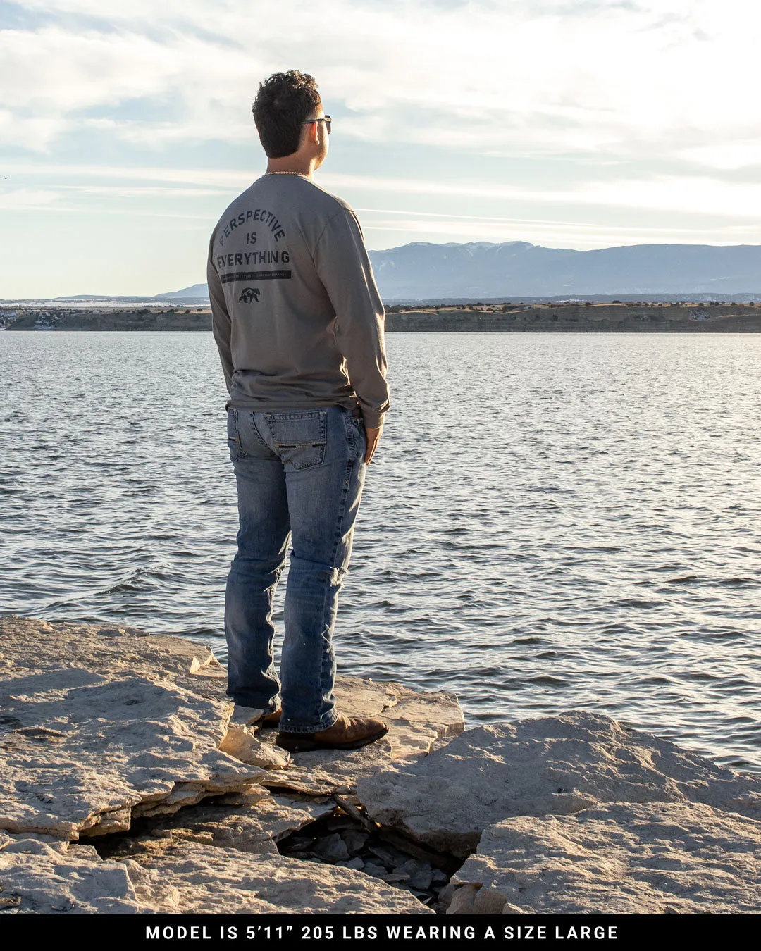 Perspective Premium Long Sleeve - Metal Grey