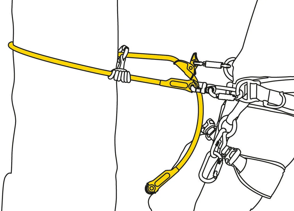 Petzl Microflip Steelcore Lanyard Kit 4m