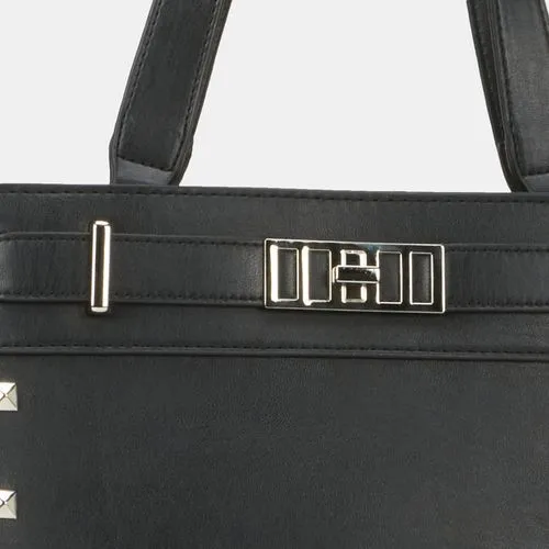 Pierre Cardin Abbey Studded Satchel Black PCL05130BKBK-A0