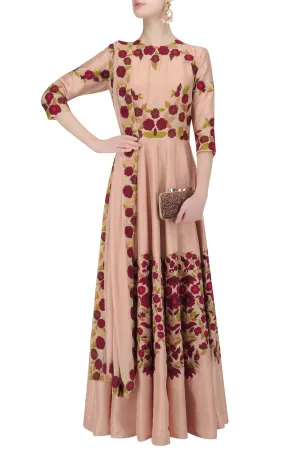 Pink Color Anarkali Kurta Set