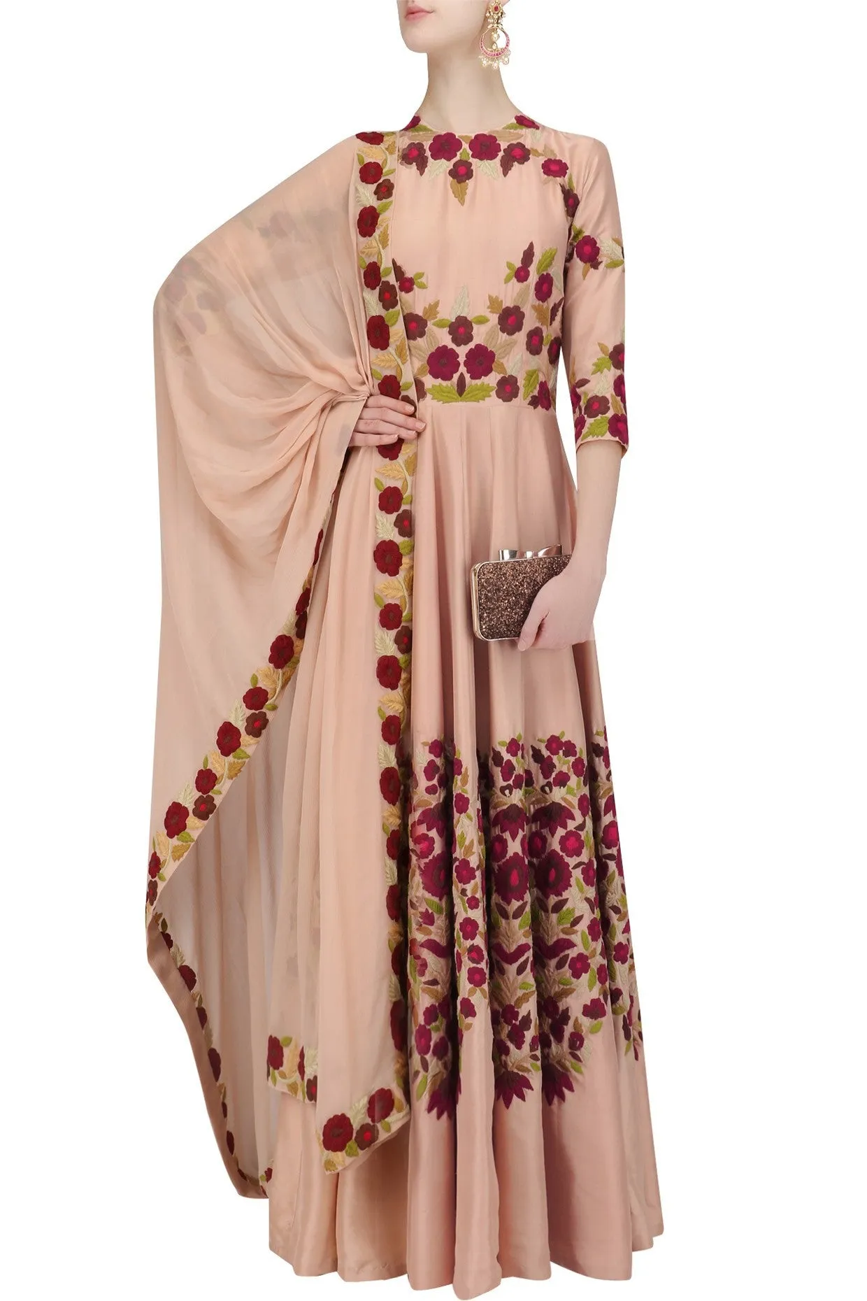 Pink Color Anarkali Kurta Set