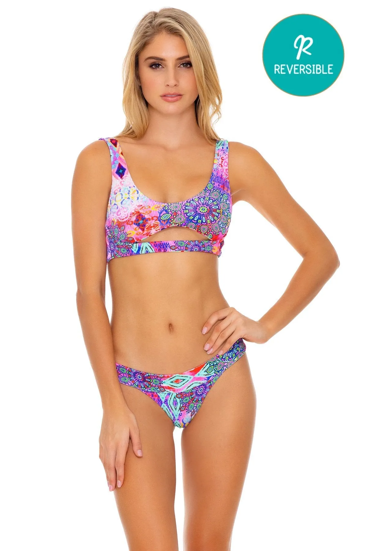 PINK LAGOON - Open Front Bralette