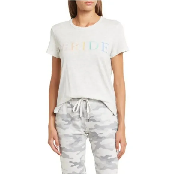 💕PJ SALVAGE💕 Bride Tee ~ Heather Grey XL NWT