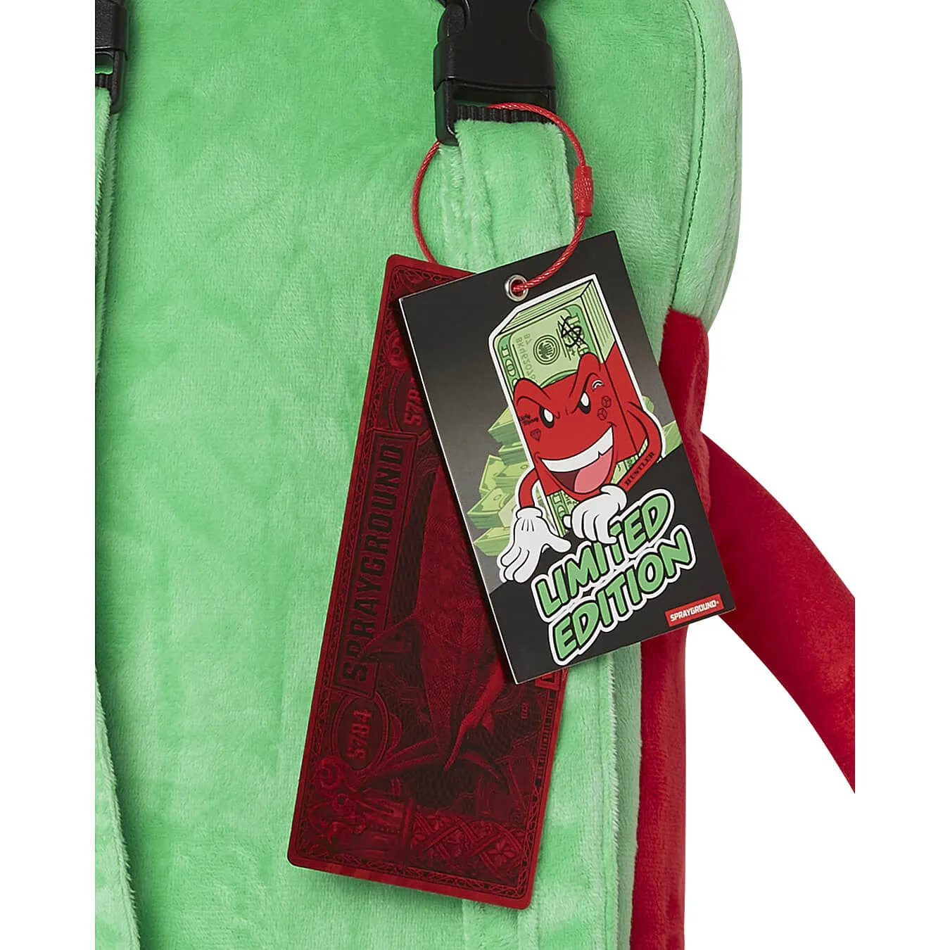 Plyšový batoh Sprayground Plush Boy Moneyboy Backpack zelený