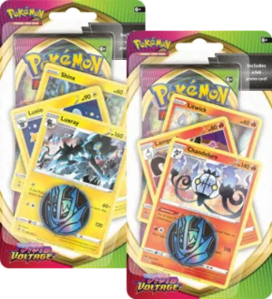 Pokemon TCG: Sword & Shield 4 Vivid Voltage Premium Checklane Blister - Luxray & Chandelure