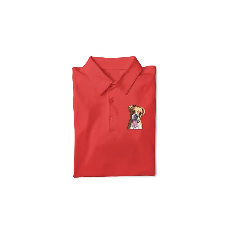 Polo Neck T-Shirt (Men) - Bright As A Boxer (11 Colours)