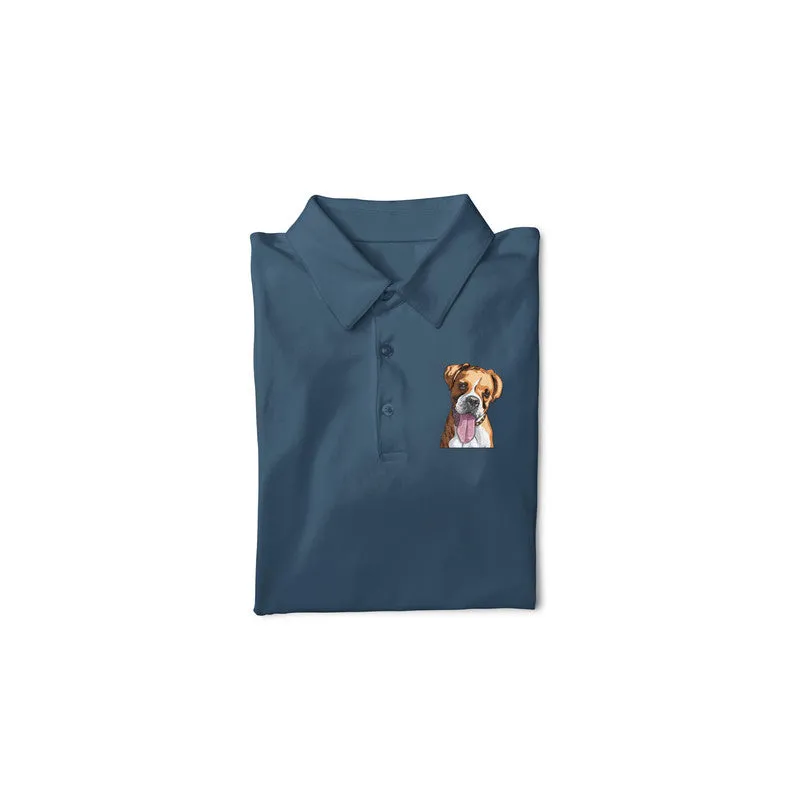 Polo Neck T-Shirt (Men) - Bright As A Boxer (11 Colours)