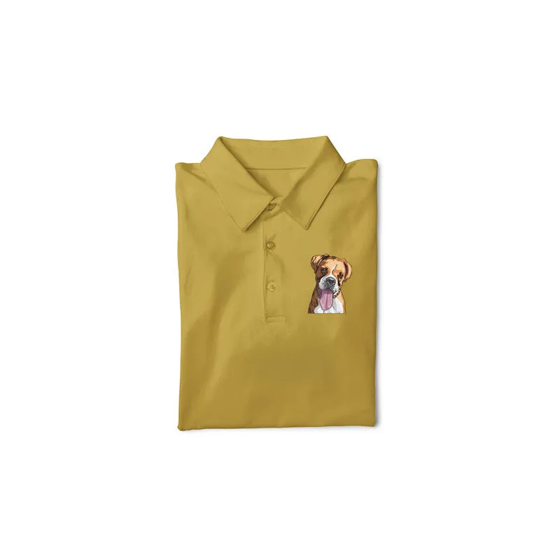 Polo Neck T-Shirt (Men) - Bright As A Boxer (11 Colours)