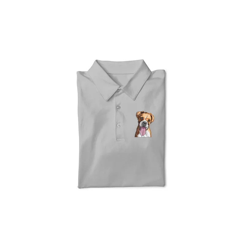 Polo Neck T-Shirt (Men) - Bright As A Boxer (11 Colours)