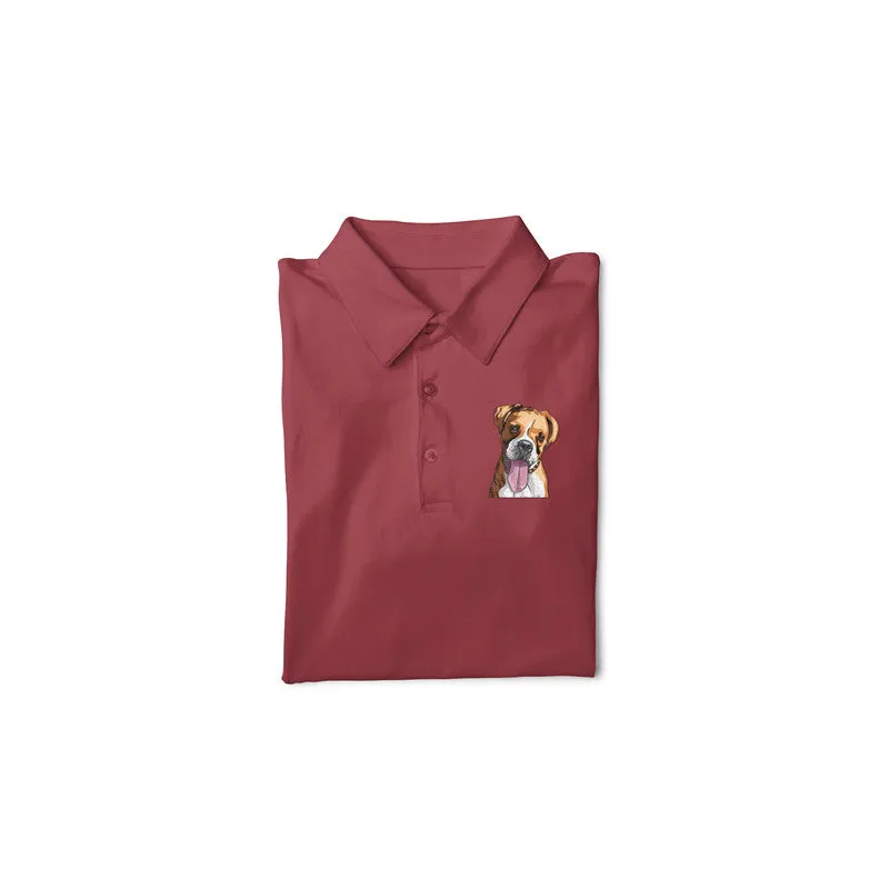Polo Neck T-Shirt (Men) - Bright As A Boxer (11 Colours)