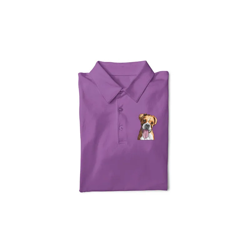 Polo Neck T-Shirt (Men) - Bright As A Boxer (11 Colours)