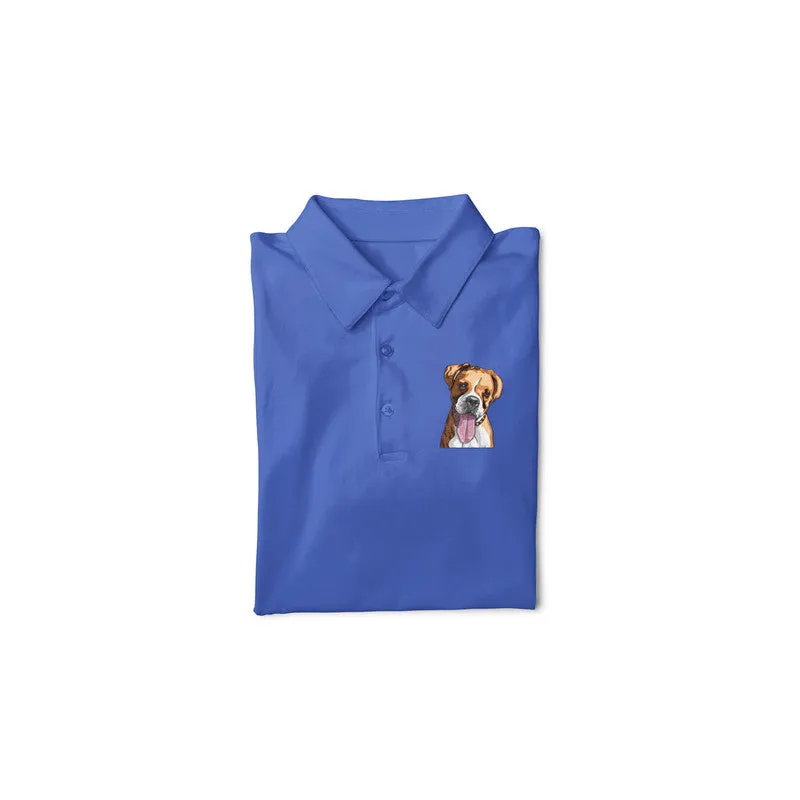 Polo Neck T-Shirt (Men) - Bright As A Boxer (11 Colours)