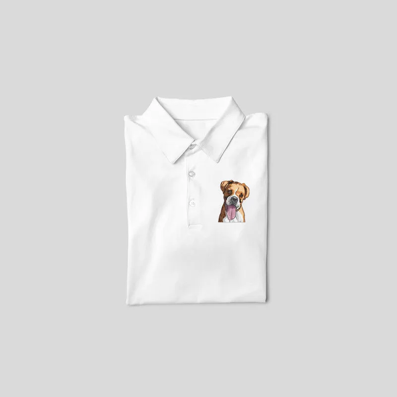Polo Neck T-Shirt (Men) - Bright As A Boxer (11 Colours)