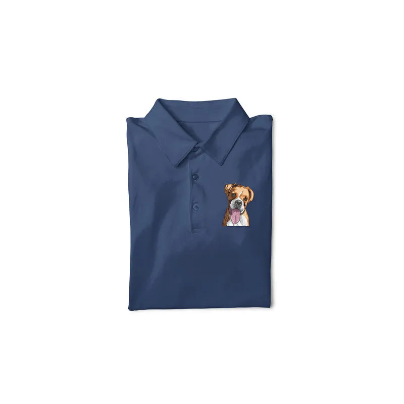 Polo Neck T-Shirt (Men) - Bright As A Boxer (11 Colours)