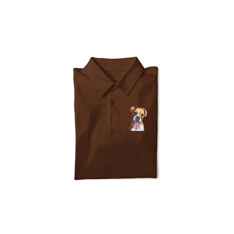 Polo Neck T-Shirt (Men) - Bright As A Boxer (11 Colours)