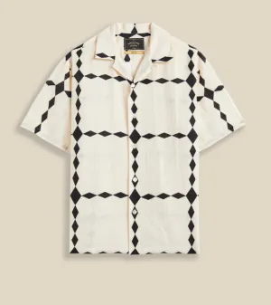 Portuguese Flannel - Diamonds Black
