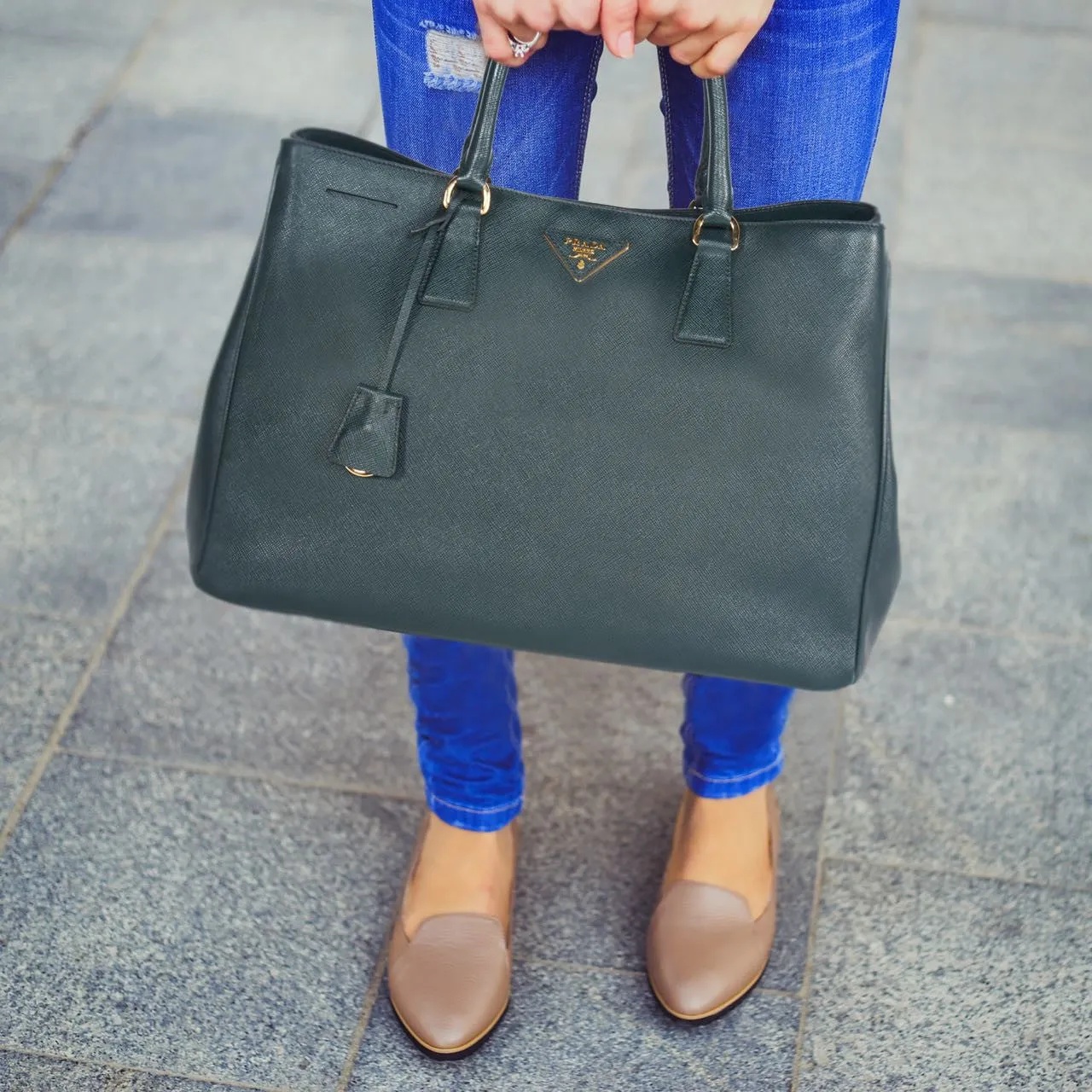 Prada Saffiano Lux Large Tote