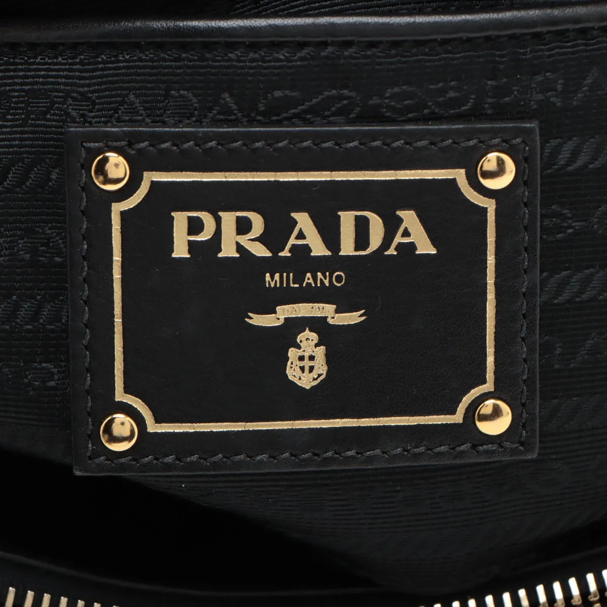 Prada Soft Calf Bow Black Tote Bag - #1937