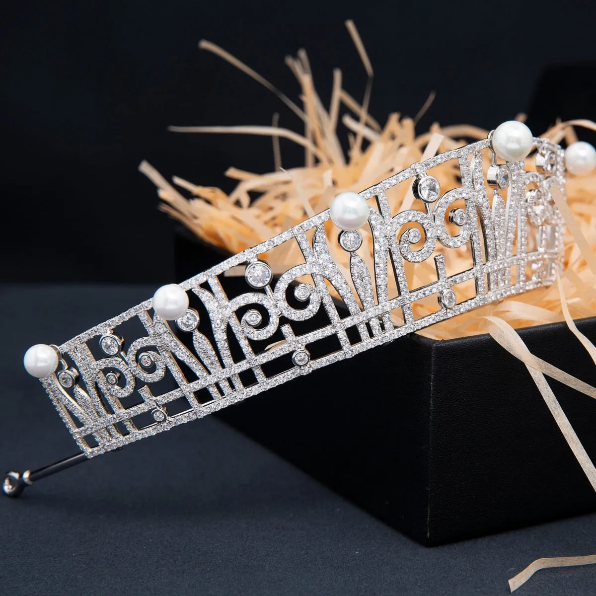 Princess Claire Pearl and Diamond Tiara Replica
