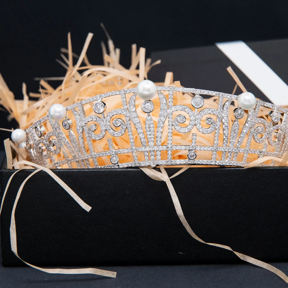 Princess Claire Pearl and Diamond Tiara Replica