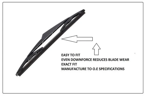 Proton Compact 1995-2001 Xtremeauto® Front/Rear Window Windscreen Replacement Wiper Blades